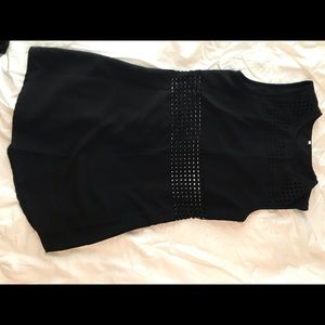 Black midi dress to cutouts